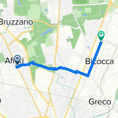 Da Affori Centro, Milano a V.le Sarca Via Chiese, Milano