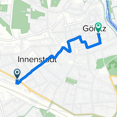 51.150° N 14.975° W nach 51.156° N 14.992° W