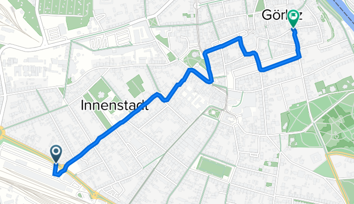 51.150° N 14.975° W nach 51.156° N 14.992° W