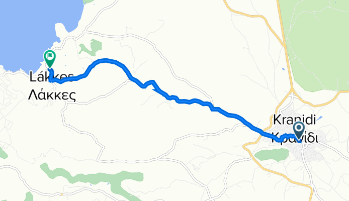 Trias 1, Kranidi to Doroufi Kranidiou