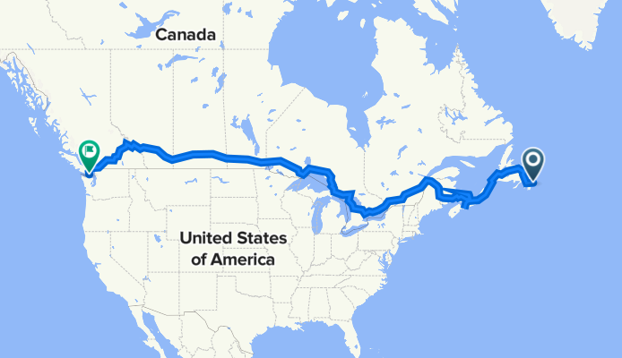 East to West Across Canada