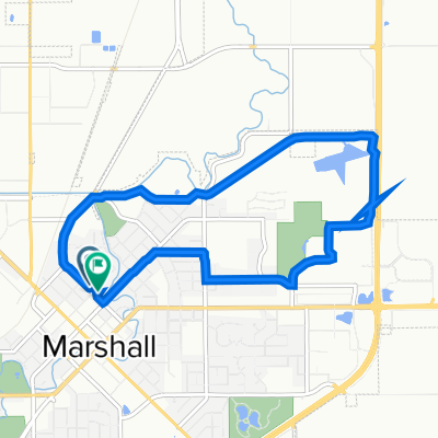 504 W Marshall St, Marshall to 408 W Marshall St, Marshall