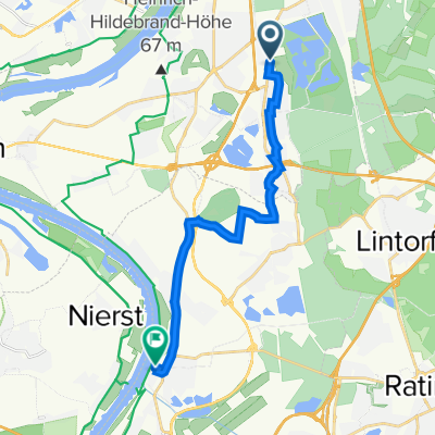 L436 219, Duisburg nach Gernandusstraße 8, Düsseldorf