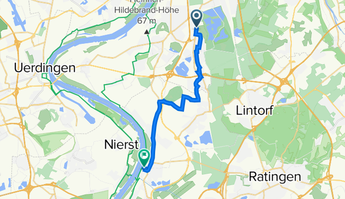 L436 219, Duisburg nach Gernandusstraße 8, Düsseldorf