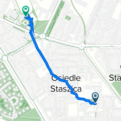 Jasna 7, Pruszków do Juliana Gomulińskiego 2, Pruszków