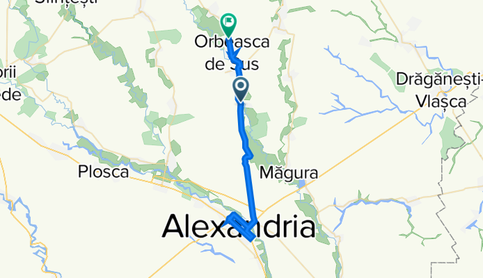 Șoseaua Alexandriei 97, Lăceni to DJ504 30, Orbeasca de Sus