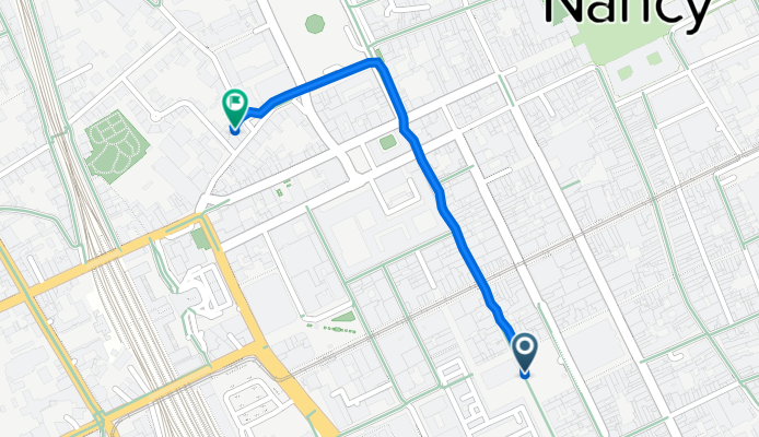 14 Rue des Ponts, Nancy à 1 Rue de la Ravinelle, Nancy