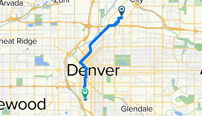 Saint Paul Street 5079, Denver to South Elati Street 145, Denver