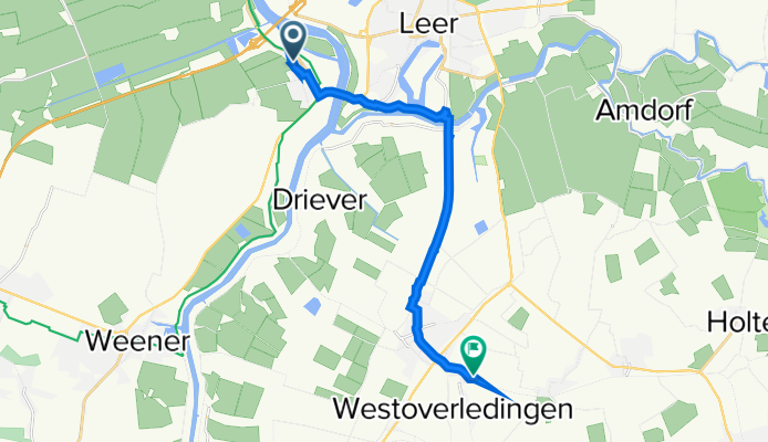Gewerbestraße 12, Leer (Ostfriesland) nach Patersweg-Nord 17, Westoverledingen