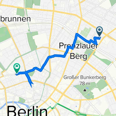 Erich-Weinert-Straße 143A, Berlin nach Invalidenstraße 147, Berlin