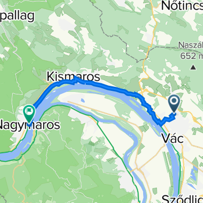 Szélső sor 2., Vác to Magyar utca 1., Nagymaros