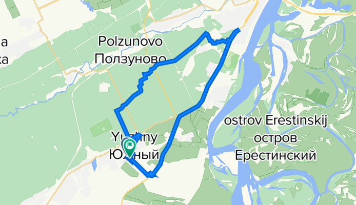 От улица Белинского 14, Барнаул до Памирская улица 2, Барнаул