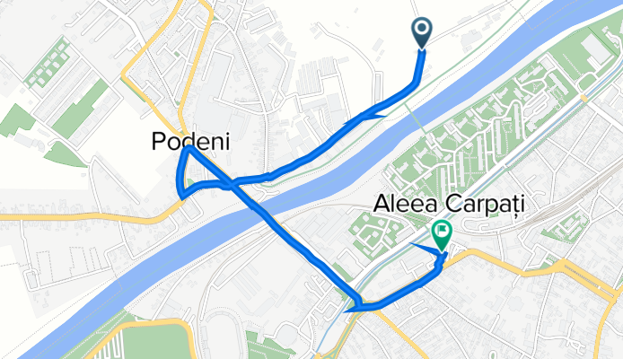 Route from Strada Mureșului, Târgu Mureș