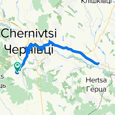 От вул. Сторожинецька, Великий Кучурів до вул. Сторожинецька, Великий Кучурів