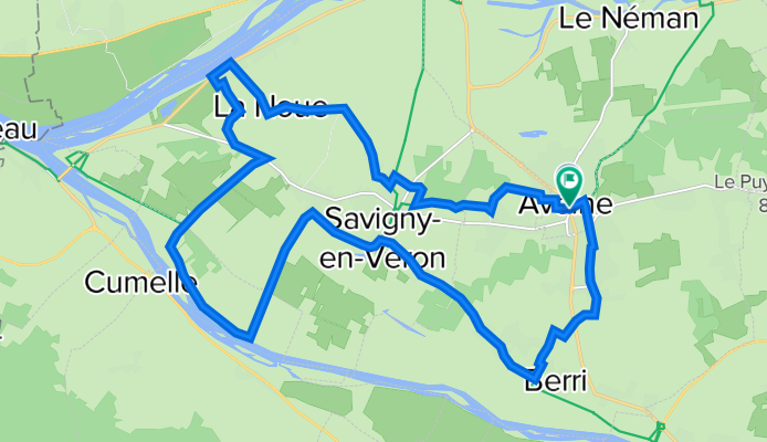 Boucle 38 de la Loire à Vélo : "entre Chinon et Candes-St-Martin