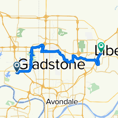 6201 NW 63rd St, Kansas City to 261–269 S Stewart Rd, Liberty