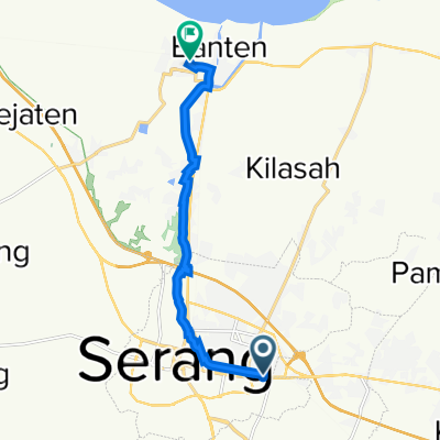 Jalan Jenderal Sudirman, Serang to Jalan Masjid Agung Banten, Serang