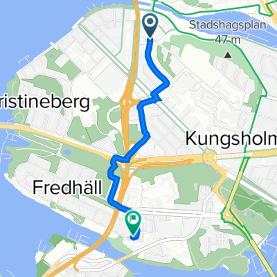 Warfvinges väg 38, Stockholm to Atterbomsvägen 26, Stockholm