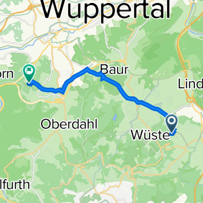 Paul-Kottsieper-Straße 20, Remscheid nach Im Honigstal 7, Wuppertal
