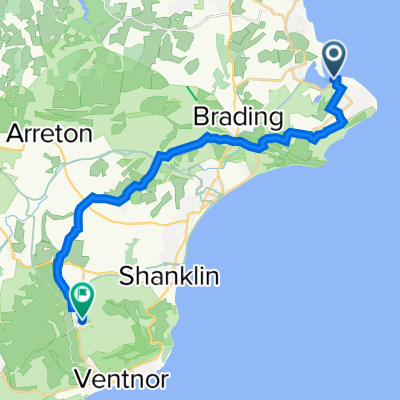 Solent Landing, 1 Beach Road, Bembridge to London House, High St, Ventnor