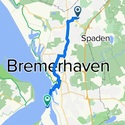 Fritz-Erler-Straße 3, Bremerhaven nach Großer Westring 2, Bremerhaven
