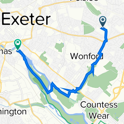 133 Sweetbrier Lane, Exeter to 54 Waterside, Exeter