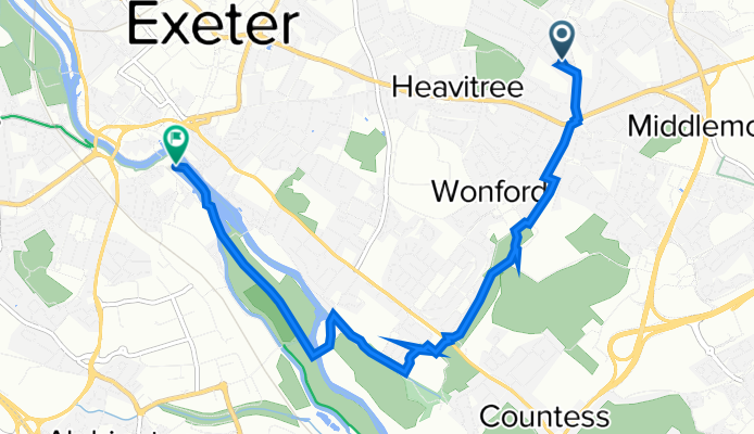 133 Sweetbrier Lane, Exeter to 54 Waterside, Exeter