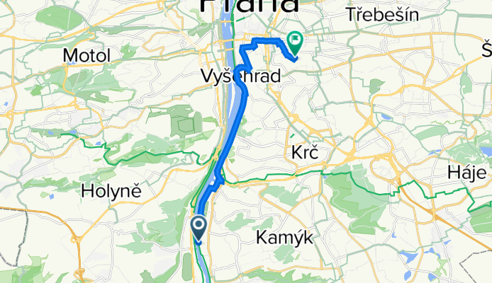 Vltavanů, Prague to U Havlíčkových sadů 1541/5, Prague