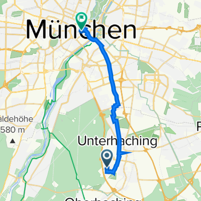 Platanenstraße 61, Taufkirchen to Marienplatz 7–11, Munich
