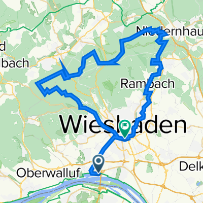 Hafenweg 6, Wiesbaden nach Bahnhofsplatz 1, Wiesbaden