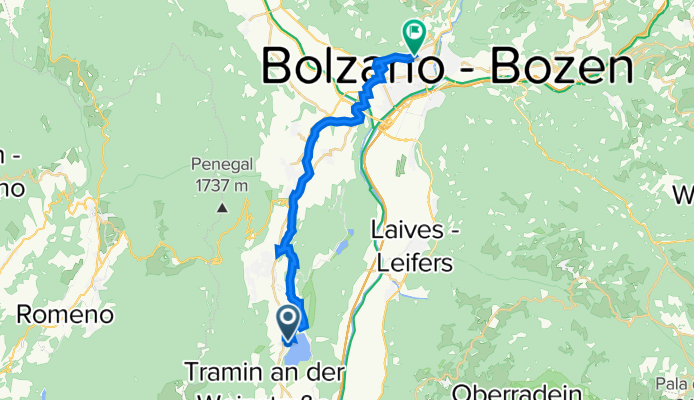 Sankt Josef am See 19, Kaltern an der Weinstraße nach Grieser Platz 21, Bozen