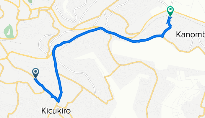 KK 8 Avenue 51, Kigali to KK 58 Street, Kigali