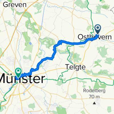 Von-Braun-Straße 7, Ostbevern nach Überwasserkirchplatz 3, Münster