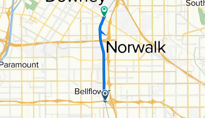 Artesia Freeway, Cerritos to Firestone Boulevard 9715, Downey