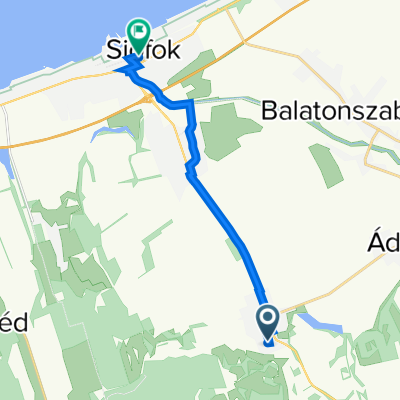 Széchenyi István utca 2., Ságvár nach Fő tér 12., Siófok