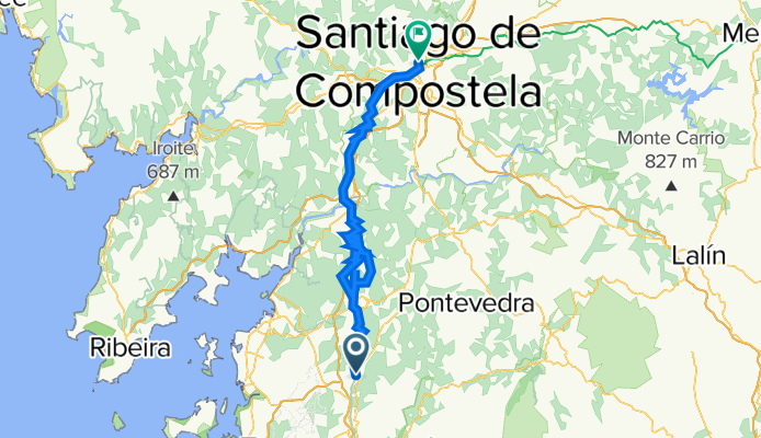 Rúa Carrasqueira 5 to Costa de San Francisco 3, Santiago de Compostela