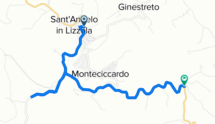 Via Dante Alighieri 24, Vallefoglia a Via Mombaroccio 28–30, Monteciccardo
