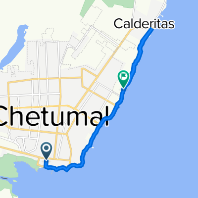 De Calle José María Morelos LB, Chetumal a Vía sin nombre