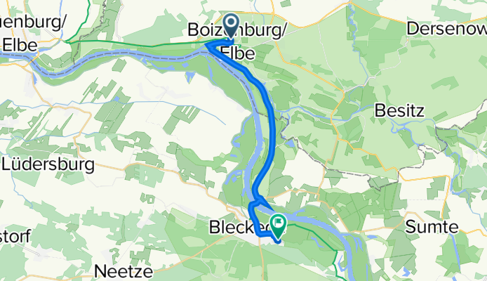 Vor dem Mühlentor 14, Boizenburg/Elbe nach Wendischthuner Straße 33, Bleckede