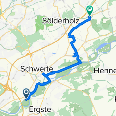Am Ochsenhügel 13, Schwerte nach Unnaer Straße 2, Holzwickede