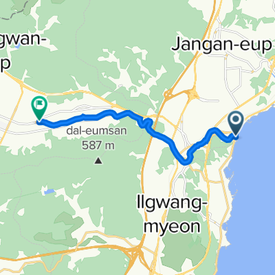 Route from 장안읍 １４５−６