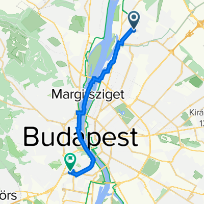 Nádor utca 38., Budapest to Nagyszőlős utca 13., Budapest