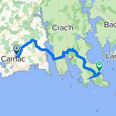 8 Chemin du Tumulus, Carnac nach 14 Place Dariorigum, Locmariaquer