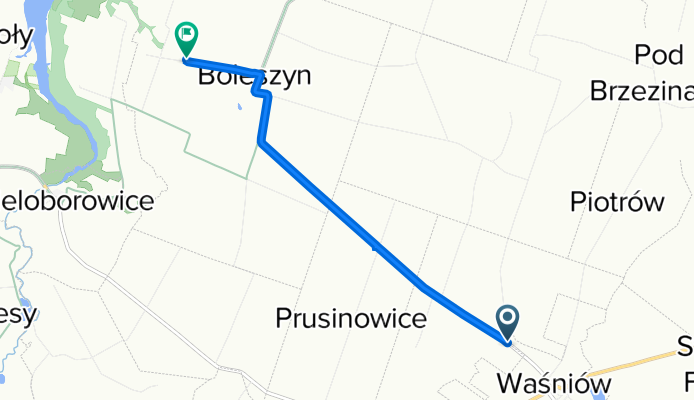 Pękosławice 1A, Waśniów do Boleszyn 59, Pawłów