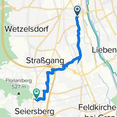 Triester Straße 30, Graz nach Bahnhofstraße 8, Graz