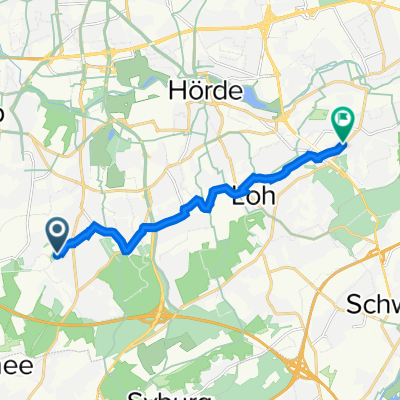 Hohle Eiche 29A, Dortmund nach Wittbräucker Straße 137, Dortmund