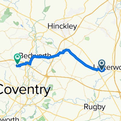 Hudson Way to Shaftesbury Avenue 34, Keresley End