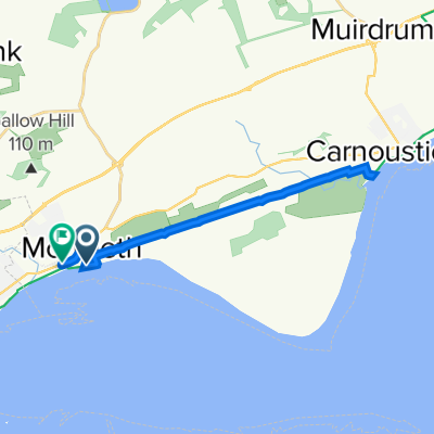 South Union St, Monifieth, Dundee to 13 Ferry Road, Dundee