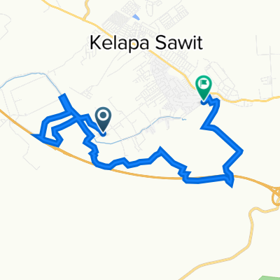 Route from Jalan Pegawai 1, Kulai