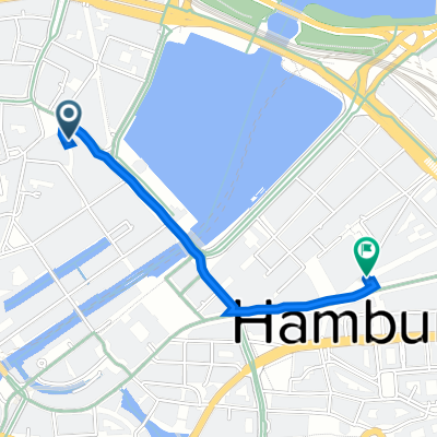 Gerhofstraße 38, Hamburg nach Barkhof 3, Hamburg